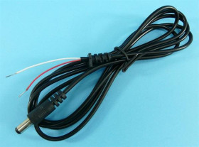 PRZYŁĄCZE WT.DC 2,1/5,5 PROSTY 1,5mb TAL