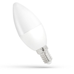 Żarówka E14 LED 1W WHITE CW 230V SPECTRUM Świeczka, B. zimna 6000K