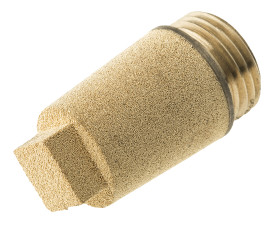 Tłumik hałasu , G 1/2 męskie Gwintowany 1/2 in Brąz spiekany Legris