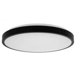 Plafon okrągły natynkowy LED 24W 2500lm 4000K IP44 biała barwa neutralna NW czarny V-TAC VT-8624B-RD-N