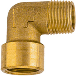 Angle piece, L 33.5 mm, 60 bar, brass, for pipe systems, 112711