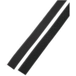 Basetech STD-LH25/1M Hook-and-loop Tape 1000mm x 25mm Black Pair