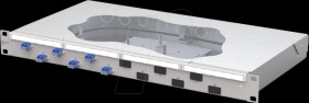 1504597406-F OpDAT 19", 1U fiber optic patch panel, 6x LC-D, OS2
