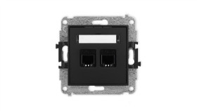 Icon Mechanizm Gniazda Telefonicznego Podwójnego 2Xrj11, 4-Stykowy,...