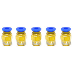 PC4-01 (Blue) Pneumatic Connectors (5-pack)