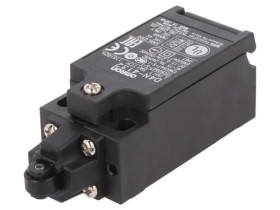 D4N-4132 Wyłącznik krańcowy z rolką z tworzywa Ø9,5mm, konfiguracją wyjścia NO + NC