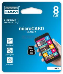 KARTA PAMIĘCI MicroSDHC 8GB GOODRAM M40A CLASS4