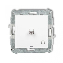 MINI Mechanizm łącznika zwierny dzwonek w stylu amerykańskim biały mat 25MWPUS-4