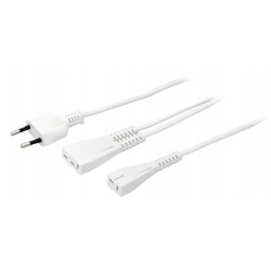 Kabel zasil. maszyny do szycia 11-1 2x0,75 L-3,6m biały Łucznik i Singer Polska produkcja