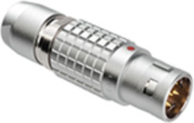 Plug, 6 pole, solder connection, push pull, straight, FGG.2B.306.CLAD82