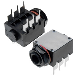 Gniazdo Jack 6,3mm proste do printu stereo EPJ Belton