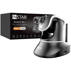 INSTAR 14083 IN-8415 2K&#x2B; IP Camera Wi-Fi/PoE 2560x1440p Pan/Tilt IR LEDs