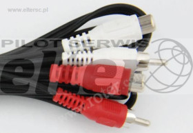 Kabel cinch/RCA wt/gn 2,5m standard