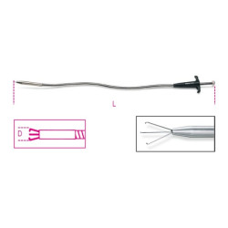 Chwytak długość całkowita 500 mm Narzędzie do podbieracza elastycznego wysuwane Nie Stal