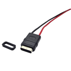 Gniazdo USB-C z przewodami 8cm