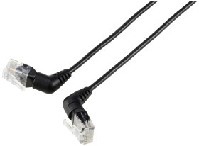 kabel LAN, RJ45 Renkforce RF-6071544, 1 szt., RJ45, CAT 6, U/UTP, 2.00 m, czarny