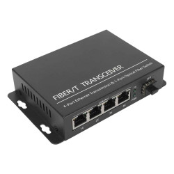 Option Gigabit Media Konwerter MC240P SFP-4xRJ45 PoE