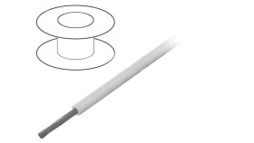 3049-Wh005 Przewód Na Rolce 30,5M Linka Cu 26Awg Pvc Biały 300V