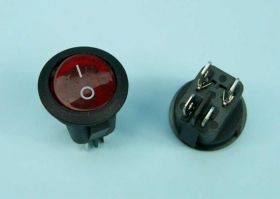 SMRS-201R 10A/250V 4-PIN PODŚ.LED RED