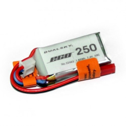 Pakiet Li-Pol Dualsky 250mAh 30C 2S 7.4V