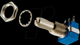 53RAA-R25-A15L Rotary Potentiometer, 10 kOhm, linear, 6 mm