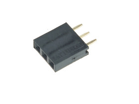 Gniazdo 1x3 gold pin (10szt) /1067