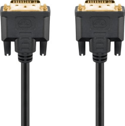 Kabel DVI-I Full HD Dual Link, pozłacany - Długość kabla 3 m