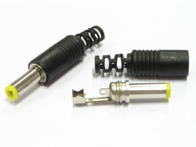 Wtyk DC 2.50/5.50 L=14 widełkowy