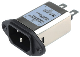 Filtr wejściowy złącza IECNone 10A C14 Schaffner Montaż na kołnierzu