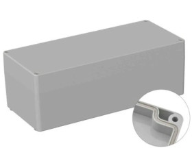 Obudowa ogólnego użytku ekranowana Szary IP66 Silikon, 150 x 340 x 120mm, RS PRO 5U3