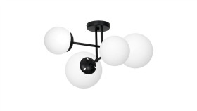Lampa Sufitowa Lima Black 4Xe14 Mlp6527 Milagro