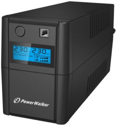 UPS POWERWALKER LINE-INTERACTIVE 650VA 4xIEC, RJ11 IN/OUT, USB, LCD VI650SELCD-IEC