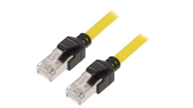 Xs6w-6Lszh8ss-2My Patch Cord Rj45 Wtyk,Z Obu Stron Żółty