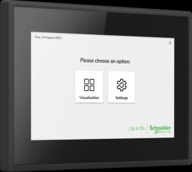 MTN6260-7760 SpaceLogic KNX Touch IP 7-inch Smart Screen, black