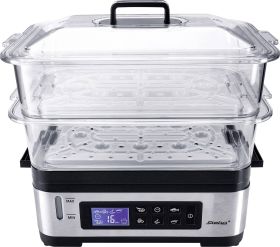 Parowar Steba 05.22.00, z funkcją gotowania ryżu, 335 mm x 310 mm x 220 mm, stalowy