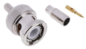 Złącze koncentryczne Montaż na kablu Męski 50Ω typ złącza Złącze BNC Połączenie zagniatane typ kabla RG174