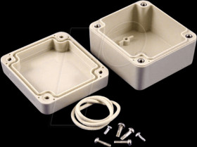 RP1025 Plastic housing, series RP, 60 x 65 x 40 mm, gray