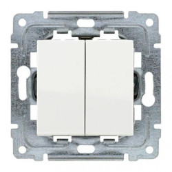 DANTE Łącznik podwójny podświetlany z klawiszem bez ramki 16AX 250V 460215