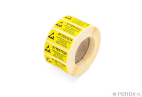 Etykieta samoprzylepna "ATTENTION" 38x16 mm (1000 szt.)