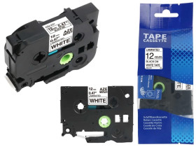 Taśma do drukarki BROTHER TZ-231 / 12mm 8m / Biała taśma TZe-231