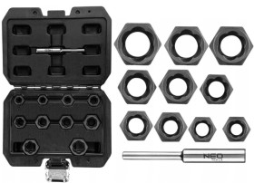 Nasadki 3/8, do uszkodzonych nakrętek, krótkie - zestaw 11 szt. 11-922