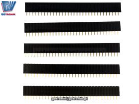 Gniazdo szpilkowe proste 1x32pin pod listwę goldpin x5szt.