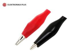 KROKODYLEK MAŁY W IZOLACJI PARA CZERWONY + CZARNY 35mm x 2