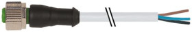 Przewód czujnik-siłownik ze złączem Złącze M12 liczba rdzeni 3 długość 10m Rodzaj A Żeńskie