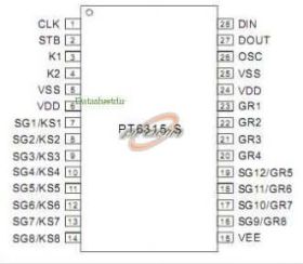 PT6315-S - UKŁAD SCALONY SMD