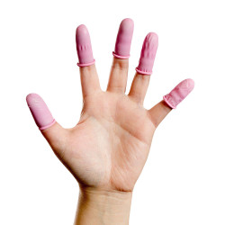 Integrity&#xAE; 600-0616 Pink Anti Static Fingercots - Small - Pack of 720