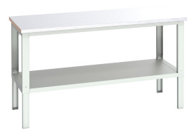 Stół warsztatowy szer. 900mm maks. obciążenie: 350kg Podstawowy stoł Blacha stalowa dł. 2000mm wys. 740 → 1140mm