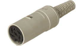 Wtyk gniazdowy z izolowanym uchwytem żeńskie proste 6-pinowe MAK 60