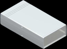 ABS enclosure, (L x W x H) 199.5 x 110 x 46.5 mm, gray (RAL 9018), SNAP 10004.5 GRAU