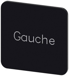 Tabliczka opisowa Siemens 3SU1900-0AF16-0GH0 (S x W) 22 mm x 22 mm Gauche 10 szt.